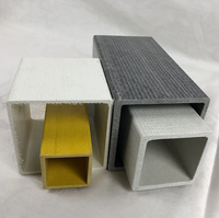 Tube carré en fibre de verre, profilé extrudé en PRV (Plastique Renforcé de Fibres) en résine époxy pour garde-corps et cadre de clôture