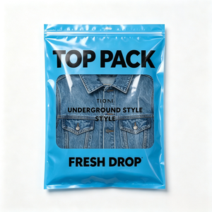 Bolsa de Ropa Personalizada OEM con Cierre y Ventana para Camisetas, Sudaderas, Ropa Urbana, Empaque para Venta en Línea de Marcas de Moda, MOQ Bajo - Product Image 2