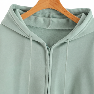 Sudadera con Capucha de Forro Polar Estampada para Mujer con Cierre Frontal Personalizable, Sudadera con Capucha y Cierre para Invierno, Talla Personalizable - Product Image 1