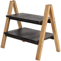 Présentoir à gâteaux ou desserts en bois style européen, plateau à desserts, escalier en bois torsadé
