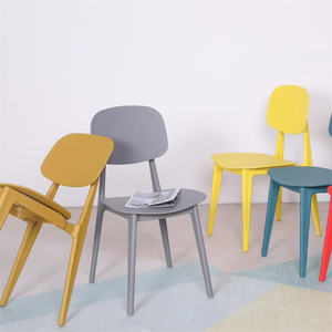 Chaises de salle à manger d'extérieur en plastique PP empilables, design simple et moderne, couleurs personnalisées - Product Image 4