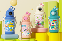 Nouvelle Tasse Thermos Enfant en Acier Inoxydable 2026, Motif Dessin Animé, Grande Capacité Spéciale École, Sangle Pratique, Design Attrayant, Double Paroi