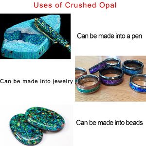 (MOQ 5g ogni dimensione ogni colore) all'ingrosso 92 colori sintetici opale sintetici schiacciati trucioli di diverse dimensioni opale schiacciato - Product Image 5