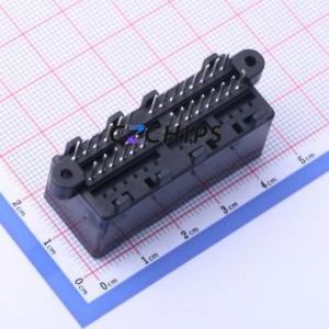 K174051WV-2x14-PTSN Automotive Connector Through hole Component (THT) Connector 28P 2.5mm 2 Through Hole - Product Image 2