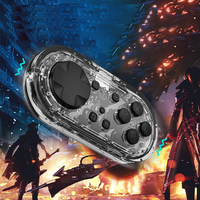 Mini manette sans fil pour Switch & Lite & OLED PC Android & MacOS avec lumières LED, manette de jeu de taille porte-clés