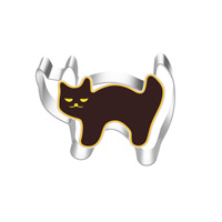 Moule à gâteaux en acier inoxydable citrouille fantôme chauve-souris chat design emporte-pièces pour la décoration de fête alimentaire d'Halloween