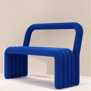 <span class=keywords><strong>Tabouret</strong></span> de maquillage décontracté simple Double de luxe léger de Style français accoudoirs de chaise de courbure chaise de concepteur de célébrité d'Internet salon - Product Image 1