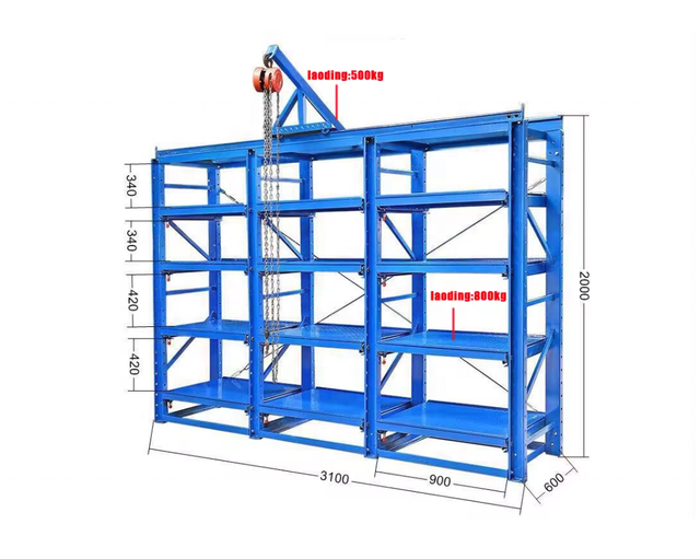 Morgie Heavy-Duty 4-Tier Angle Rack Metal Shelves Boltless Steel Storage Holders for Warehouse & Garage Use
