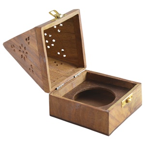 Encensoir en bois dur, Design pour brûleur d'encens, accessoire de Table - Product Image 5
