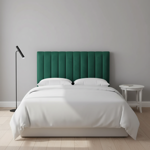 Cabecero <span class=keywords><strong>de</strong></span> Cama <span class=keywords><strong>de</strong></span> 9 Paneles Acanalado <span class=keywords><strong>de</strong></span> Terciopelo Afelpado Tipo Otomana Diván para Cama Doble y King Size - Product Image 6