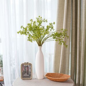 Fleurs artificielles CallaFloral en millet vert, branche unique en plastique, décoration intérieure, artisanat de mariage, style INS - Product Image 1