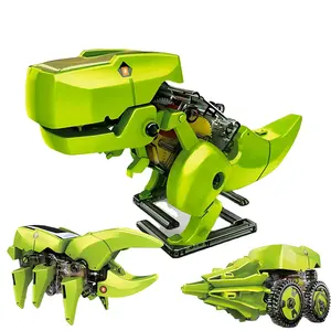 과학 줄기 교육 키트 3 1 태양 전원 로봇 키트 DIY 변환 공룡 조립 태양 장난감 아이