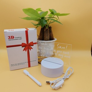 Cadeau créatif haut de gamme, <span class=keywords><strong>tableau</strong></span> de messages 3D, <span class=keywords><strong>lampe</strong></span> de nuit, logo imprimable, cadeau d'anniversaire, <span class=keywords><strong>lampe</strong></span> de bureau <span class=keywords><strong>LED</strong></span> - Product Image 3