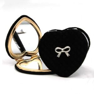 Miroir de maquillage en cuir personnalisé, mini miroir de poche abeille, cadeaux de mariage pour invités, miroir pliable double face portable, vente en gros - Product Image 1