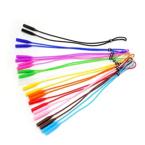 Sports Sunglass Holder Strap Kids Safety Glasses Neck Cord Non Slip Eyewear Retainers Elastic Silicone Glasses Strap