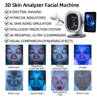 Analyseur de peau intelligent 3D AI, scanner pour le visage, les yeux et le corps, WiFi, prise en charge de 19 langues, utilisation commerciale, compatibilité prise EU/US