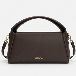 Bolso de Hombro Estructurado para Mujer, Forma de Media Luna, Asa Superior, Piel Sintética, Bandolera con Correa Desmontable, para Uso Diario y Trabajo - Product Image 1