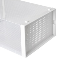 Boîte de rangement pour chaussures en plastique transparent avec ouverture frontale, organiseur de chaussures en plastique, boîte de présentation pour baskets