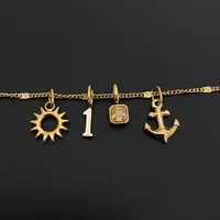 Collar de Cadena de Eslabones de Acero Inoxidable EMANCO, Serie Minimalista con Temática Festiva, para Mujer, Uso Diario, Regalo, Venta al Por Mayor