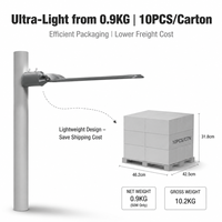 Luminaire LED CCT sélectionnable pour zone, 50W 100W 150W 200W, étanche IP65, montage sur poteau/entrée latérale/mural, 100LM/W, en aluminium moulé sous pression