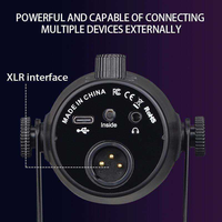Microphone à condensateur filaire professionnel MV7 au prix d'usine avec connexion audio DSP USB pour le streaming en direct et l'enregistrement