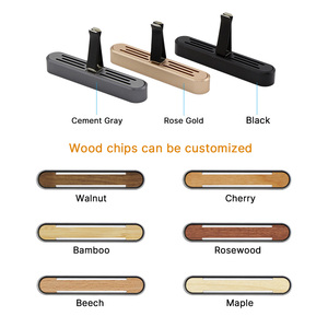 Diffuseur de parfum de voiture en bois personnalisé avec logo, clip de ventilation en bois massif, diffuseur en copeaux de bois vierge pour cadeaux promotionnels - Product Image 4