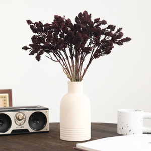 <b>Artificial</b> Pine Cone <b>Bouquet</b> Milky White Orange Coffee Long Branched Wedding Home Decor Soft Plastic Reusable - Product Image 2
