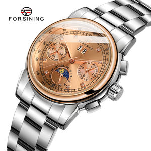 Reloj Automático <span class=keywords><strong>de</strong></span> Buena Calidad, Reloj Mecánico con Fase Lunar, Correa <span class=keywords><strong>de</strong></span> Cuero Genuino, Reloj <span class=keywords><strong>de</strong></span> Lujo con Fecha para <span class=keywords><strong>Mujer</strong></span>, <span class=keywords><strong>Relojes</strong></span> Elegantes y Costosos para <span class=keywords><strong>Mujer</strong></span> - Product Image 2