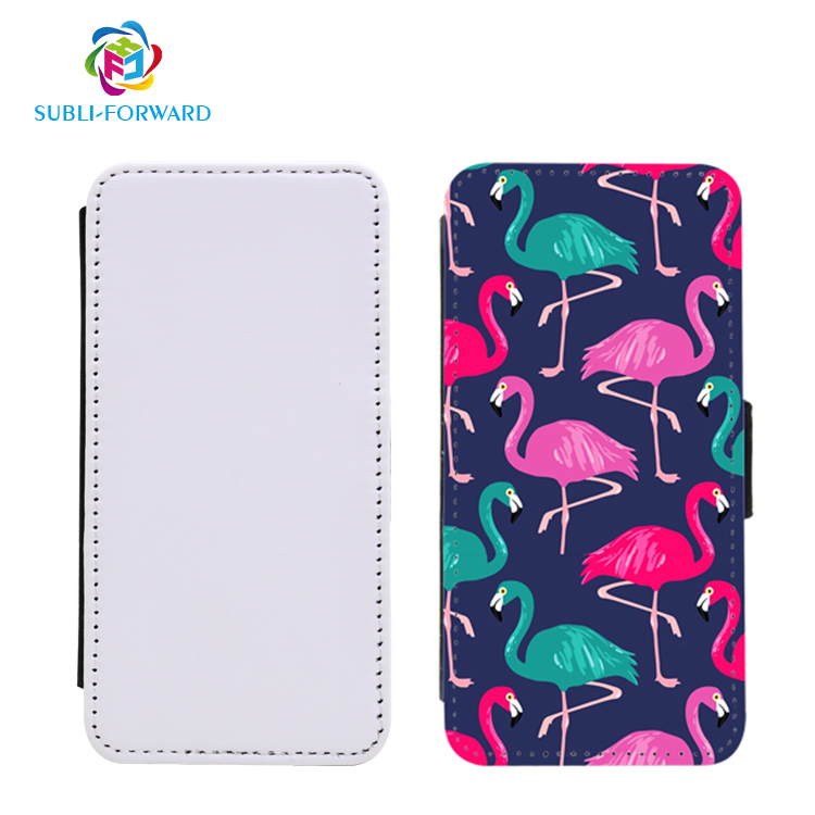 Customized 2D Sublimation Blanks Leather Flip Phone Case Wallet Case for iphone 13