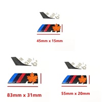 Emblème 3D en métal pour aile de voiture, autocollant de logo M pour coffre arrière BMW M M3 M5 M6 X3 E46 E90 F30 G20 E36 E34 X6 G20 G30 ///M