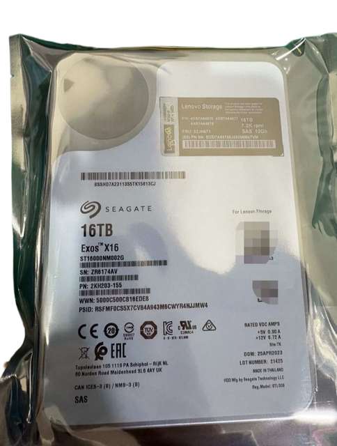 LENOVO 4XB7A64876 - ThinkSystem DE Series 16TB 7.2K LFF HDD Hard Disk Drive Server Solid State Drive Wholesale
