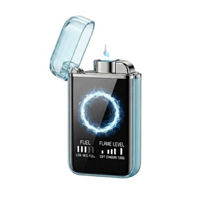 Encendedor Electrónico Inteligente LED Tipo C, Desechable, de Aluminio, Diseño de Barra Colorida, Resistente al Viento, Portátil, para Fiestas, Encendido de Cigarrillos - Product Image 1