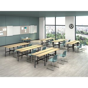 Mesas de Entrenamiento Modulares Personalizadas de Venta Caliente de Fábrica, Escritorio Escolar Plegable Portátil, Diseño Moderno para Uso en el Aula - Product Image 1