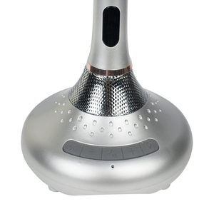 Máy tính để bàn trang điểm gương màu xanh răng âm nhạc loa hai mặt cảm biến chuyển đổi Led Gương mỹ phẩm - Product Image 4