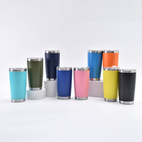 Taza de Viaje de Acero Inoxidable de Doble Pared de 20 oz con Logotipo Personalizado, Aislada al Vacío, a Prueba de Fugas, Libre de BPA, Termo Curvo con Aislamiento Térmico de 6-12 Horas