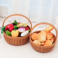 Paniers de cueillette de fruits en plastique Evergreenwrap avec poignées, paniers de pique-nique pour légumes