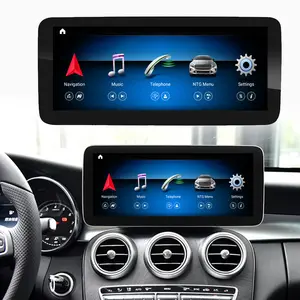 Accesorios de coche 12,3 "Android 13 4 + 64G Radio de coche Carplay estéreo para Mercedes Benz Cla 117 180 200 250 45 pantalla AMG