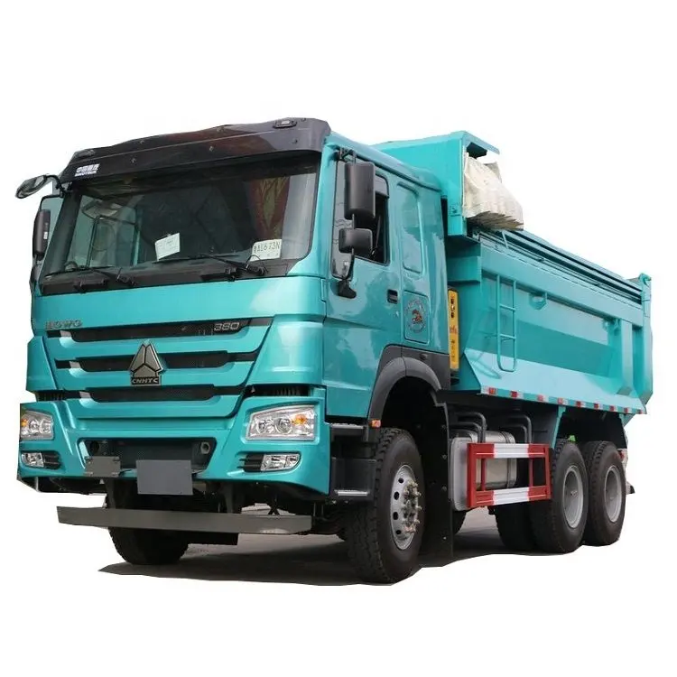 23 sıcak ikinci el ürünler Sinotruk HOWO ağır kamyon 380 HP 6X4 5.4m damperli kamyonlar