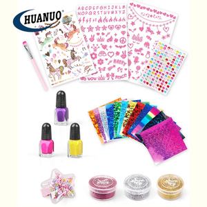 HUANUO, juguete <span class=keywords><strong>para</strong></span> niñas, <span class=keywords><strong>kit</strong></span> de tatuaje colorido DIY con pinza <span class=keywords><strong>para</strong></span> el pelo, pegatina <span class=keywords><strong>para</strong></span> uñas, juego de regalo <span class=keywords><strong>para</strong></span> juguete de fiesta - Product Image 6
