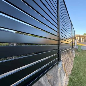 アルミ製エコフレンドリーDIYガーデンゲート、売れ筋商品、住宅・農場用装飾木目パネル、耐久性のあるアルミフェンス - Product Image 6