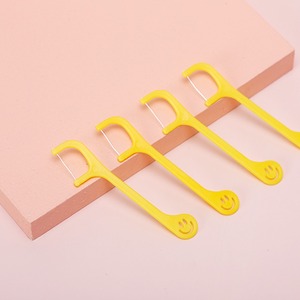 Fil dentaire pour enfants, 40 pièces, boîte avec visages souriants de dessins animés, vente en gros, logo personnalisé, vente directe du fabricant - Product Image 5