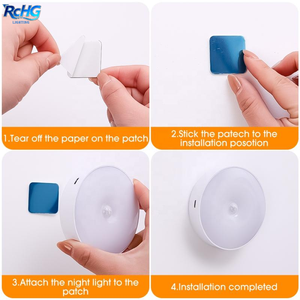 ضوء ليلي LED مع مستشعر حركة، قابل للشحن عبر USB، أبيض اللون، مناسب للمطبخ، غرفة النوم، السلالم، الممرات، الخزانة، دولاب الملابس - Product Image 5