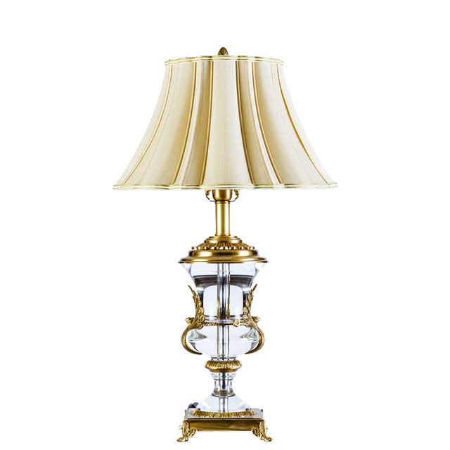 European Led Table Lamp for Living Room with Excellent Design Unique Decor Lights Brass Decorative Crystal for Home Electric
