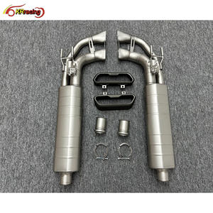 Комплект выхлопных газов с 304 выхлопными газами из нержавеющей стали для Mercedes G Class W464 G63, комплект кузова AMG G500 - Product Image 3