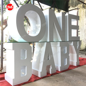 Torta tabella lettera per <span class=keywords><strong>1</strong></span> <span class=keywords><strong>anno</strong></span> di età del bambino doccia di compleanno decorazione del partito, prezzo a buon mercato numero di tavolo e tavolo lettere segno - Product Image 2