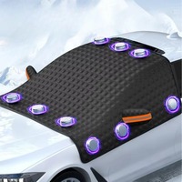 Housse de pare-brise magnétique pour voiture, 12 aimants, imperméable, protection contre la neige, le soleil, le gel et la glace, avec rabats pour rétroviseurs latéraux et sac de rangement