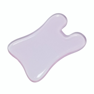 Masajeador Gua Sha de Vidrio Rosa con Logotipo Personalizado al por Mayor, Rodillo Facial 2 en 1 y Herramienta de Raspado Corporal para Relajación de Tejidos Profundos - Product Image 5