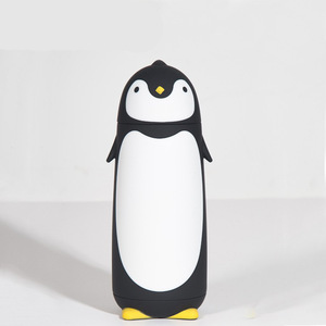 Yafchi Penguin Double Wall Glass Water Bottle 500Ml Student Gift Back To School Drinkware - Product Image 4