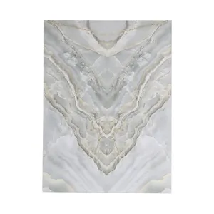 Strato di marmo UV di plastica solido del PVC del marmo del Faux di 1220*2440*3mm per la decorazione della parete