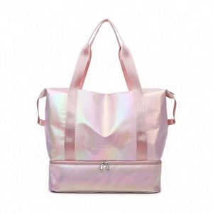 Bolsa de Viaje Deportiva Brillante y Colorida para Mujer, con Separación para Ropa Seca y Mojada, Bolsa de Gimnasio y Fitness con Compartimento para Zapatos - Product Image 1